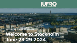 oral & poster session  on mixed Forest plantations at the IUFRO 2024 Congress in Stockholm, Sweden!